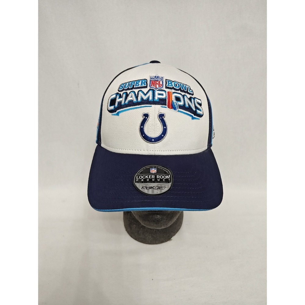 Indianapolis Colts 2007 NFL SUPER bOWL XLI Champions Locker Room Hat Reebok Cap‎